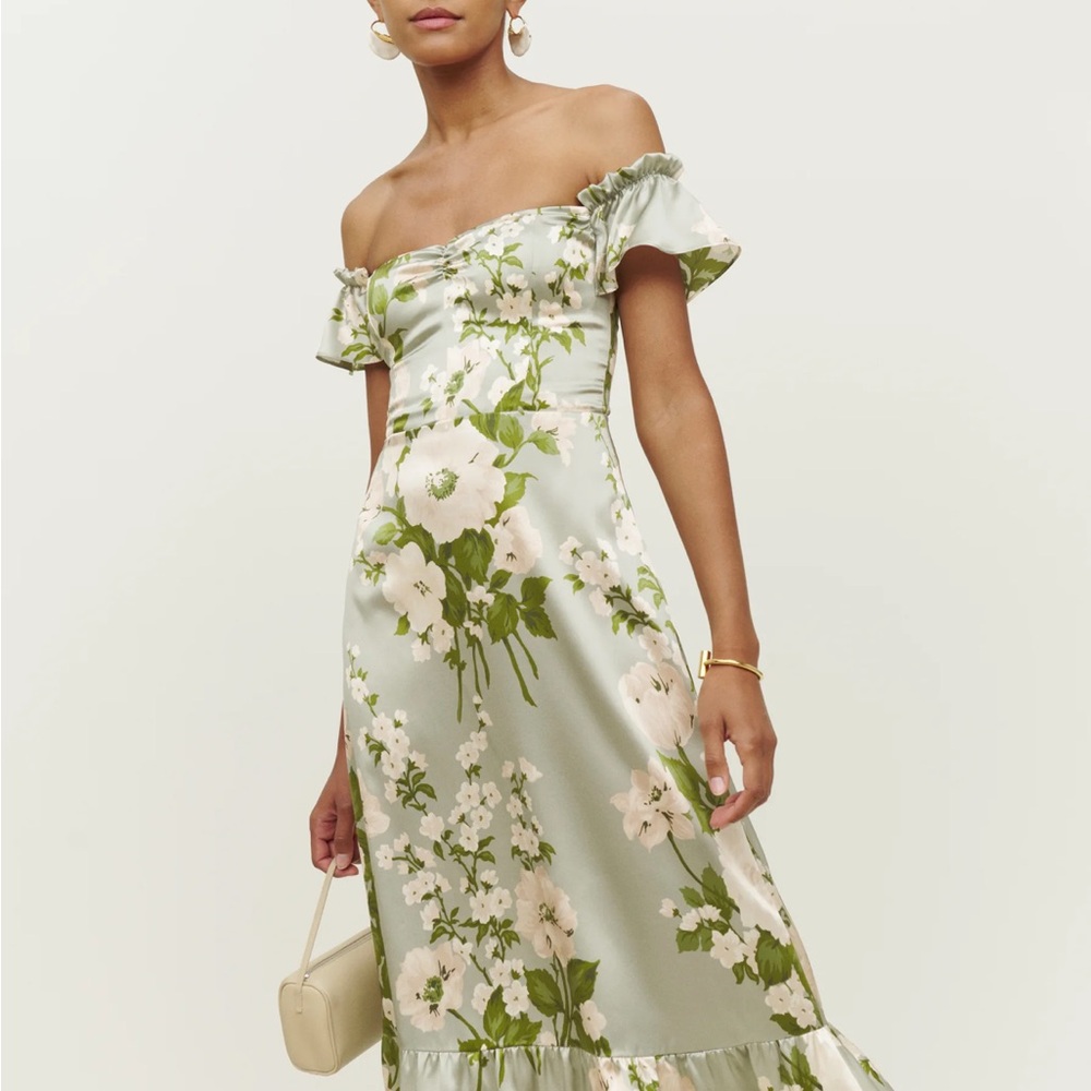 Sianna silk dress- reformation **worn only once**